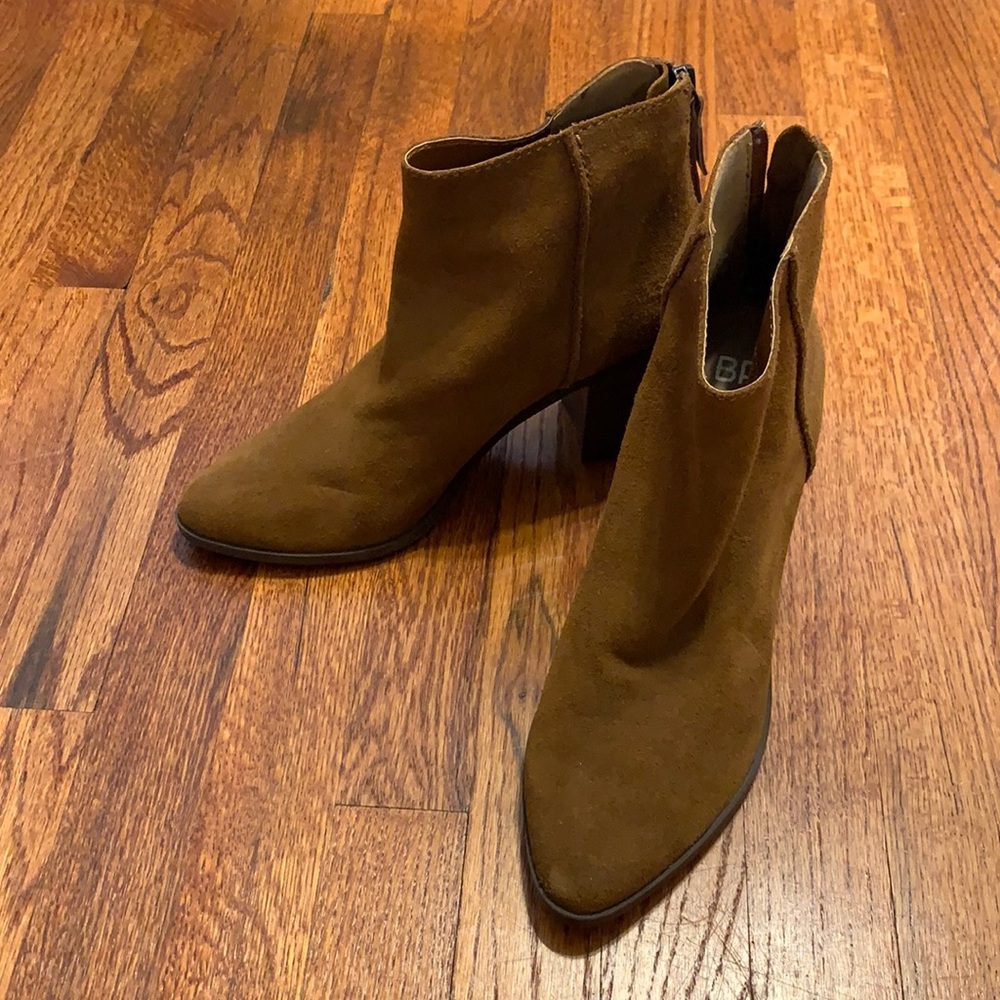 Brown Suede Ankle Boots